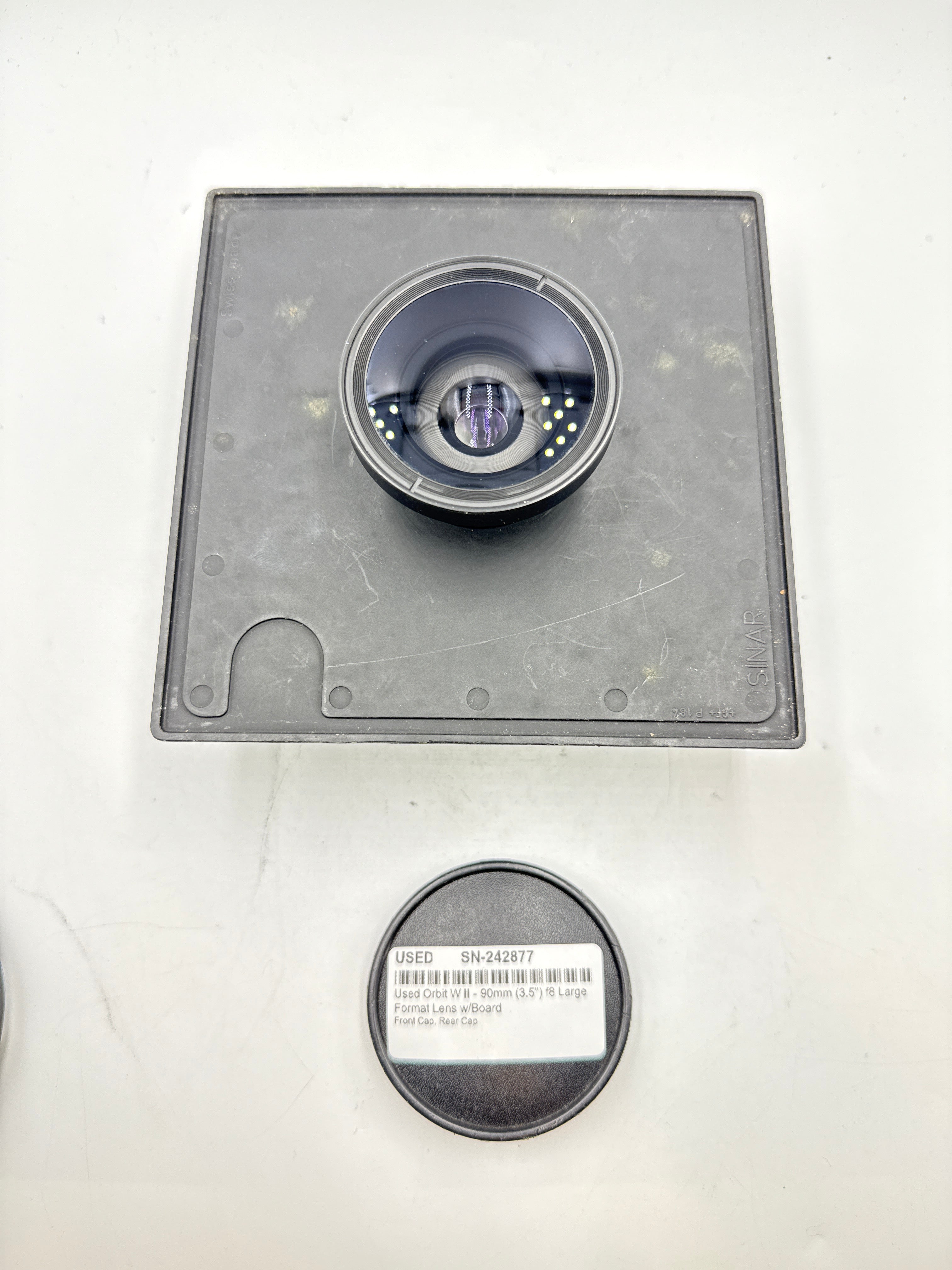 Used Orbit W II - 90mm (3.5") f8 Large Format Lens w/Board