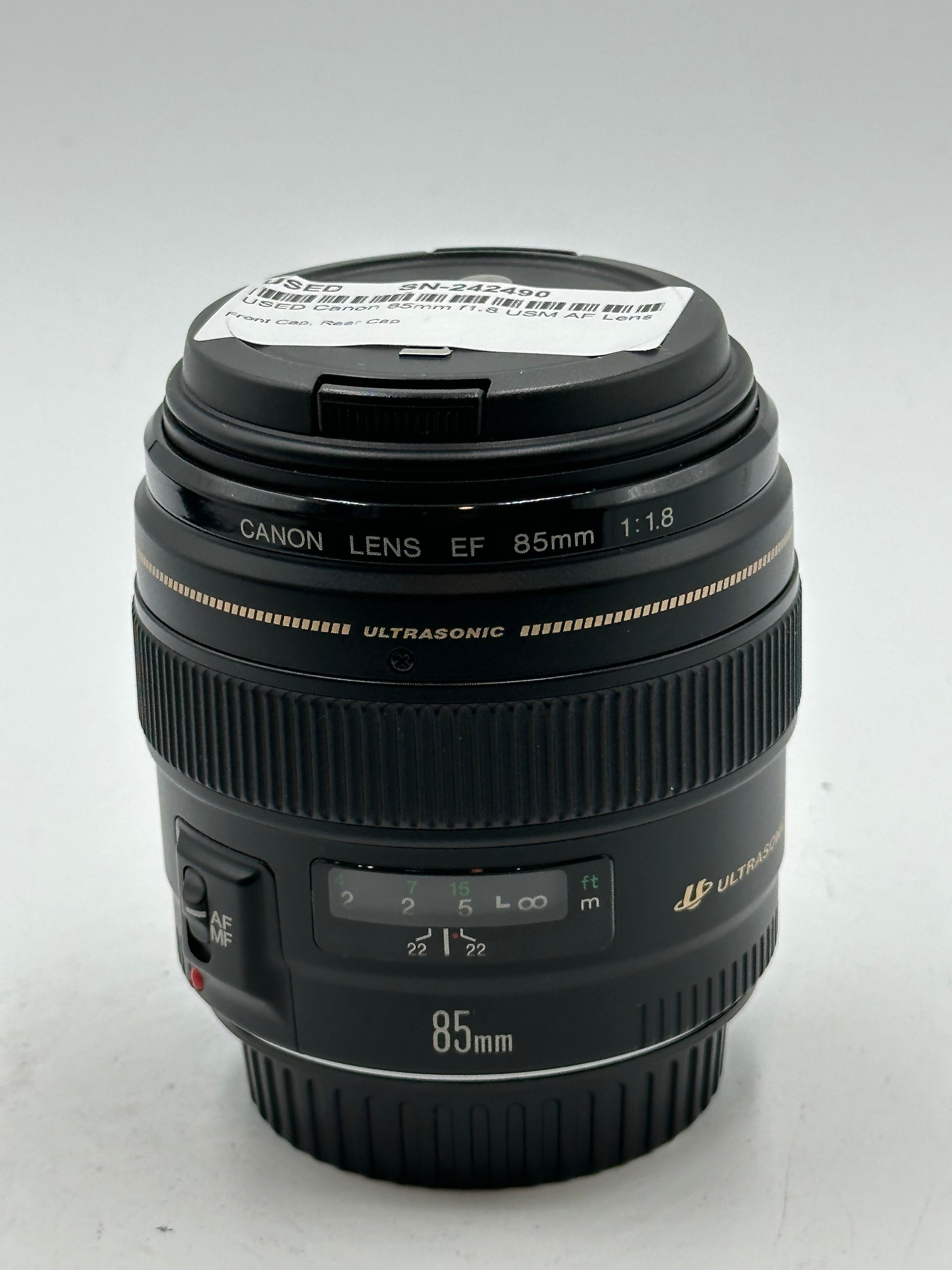 USED Canon 85mm f1.8 USM AF Lens
