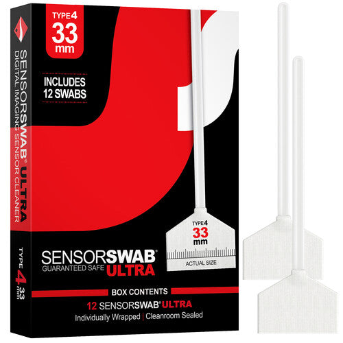 Photographic Solutions Type 4 Sensor Swab Ultra for Medium Format Sensors (12-Pack, 33mm)