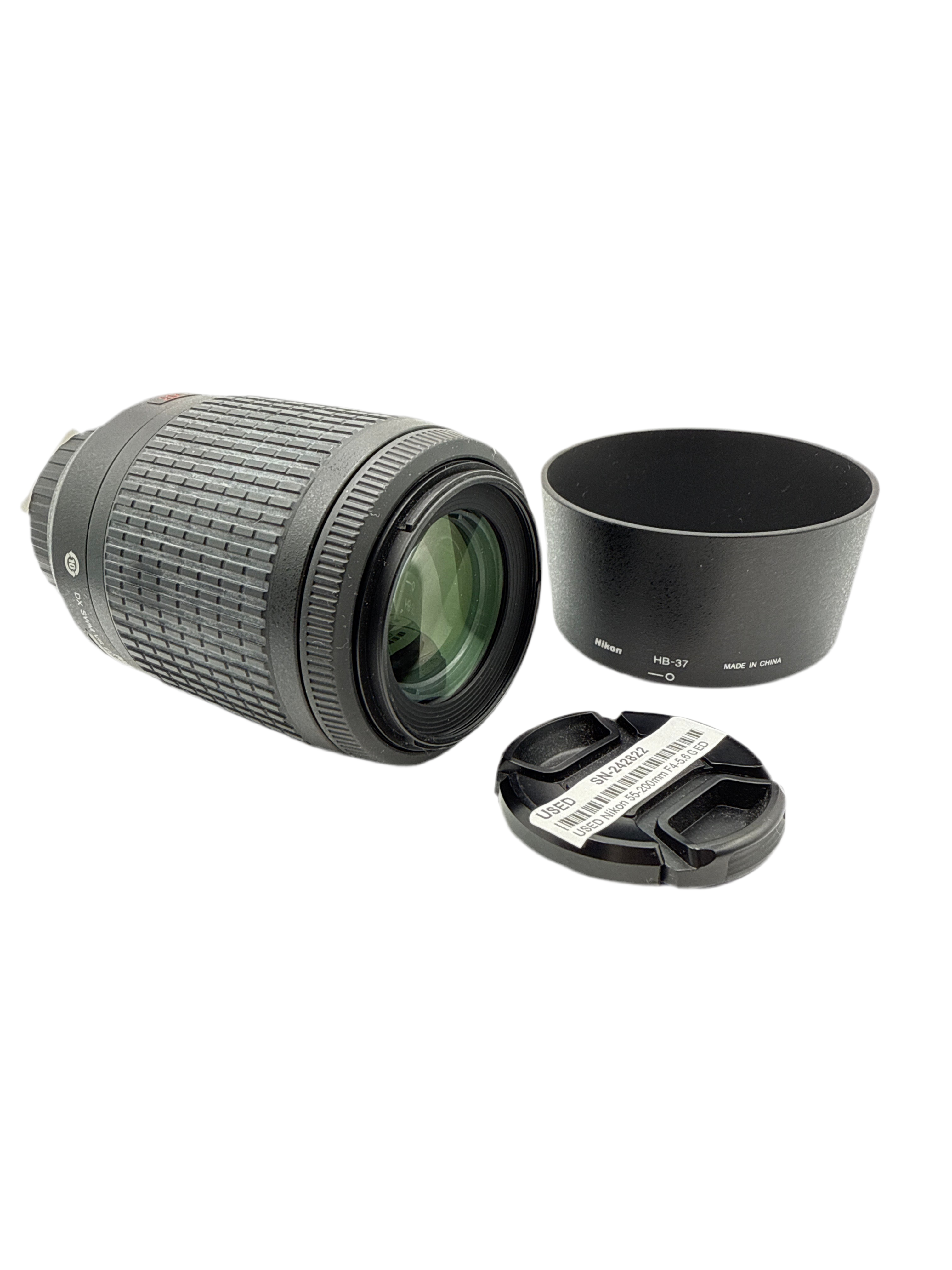 USED Nikon 55-200mm F4-5.6 G ED AF-S DX Lens