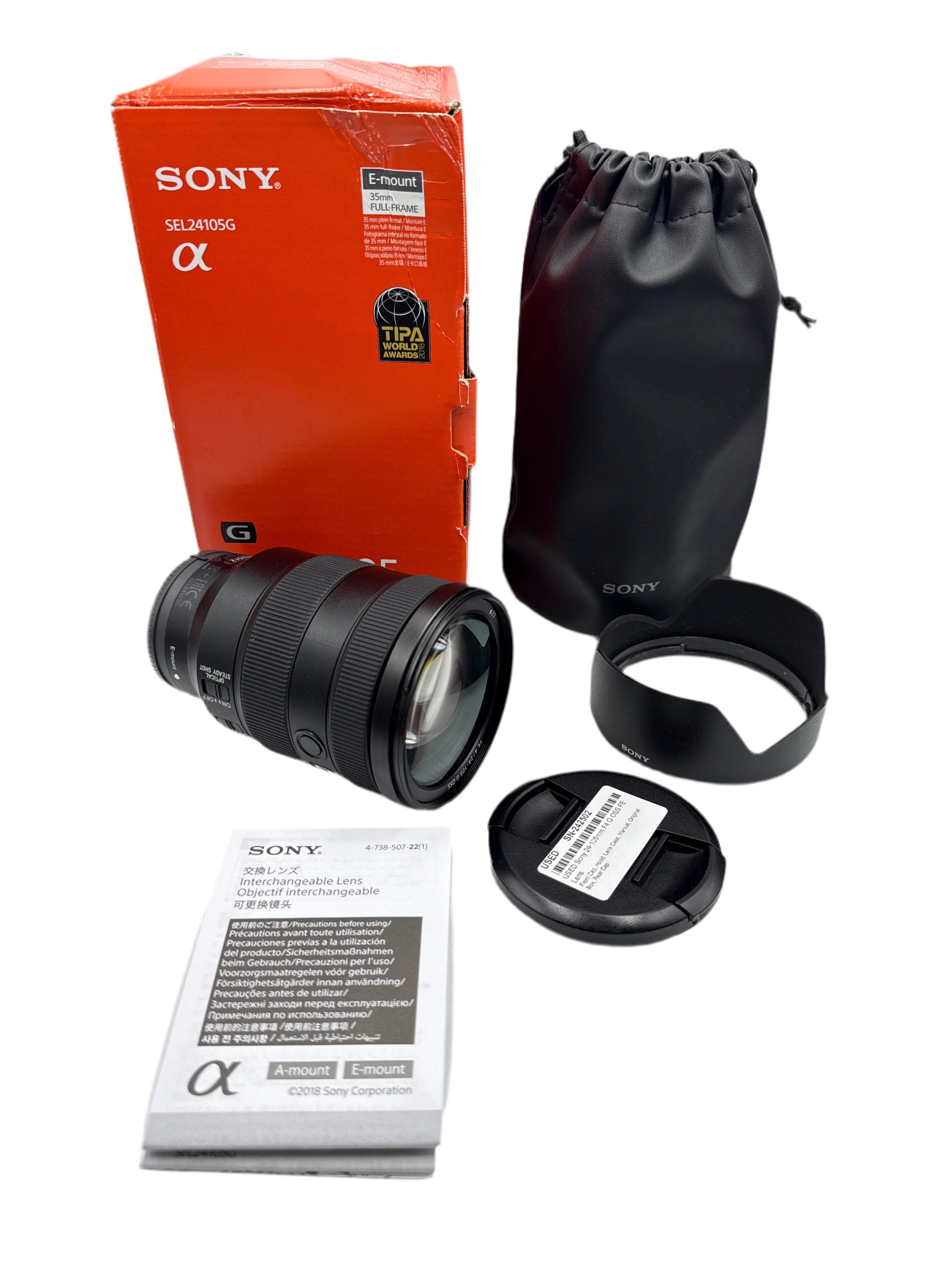 USED Sony 24-105mm F4 G OSS FE Lens