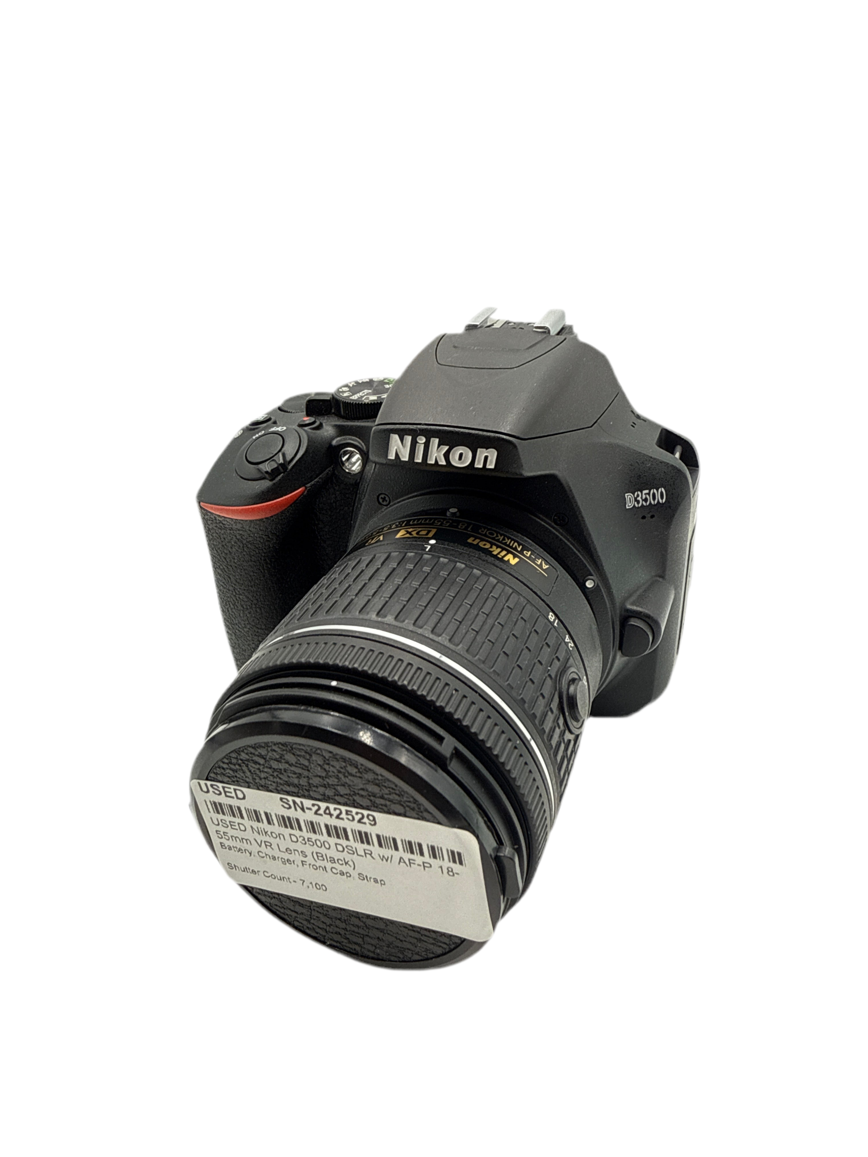 USED Nikon D3500 DSLR w/ AF-P 18-55mm VR Lens (Black)