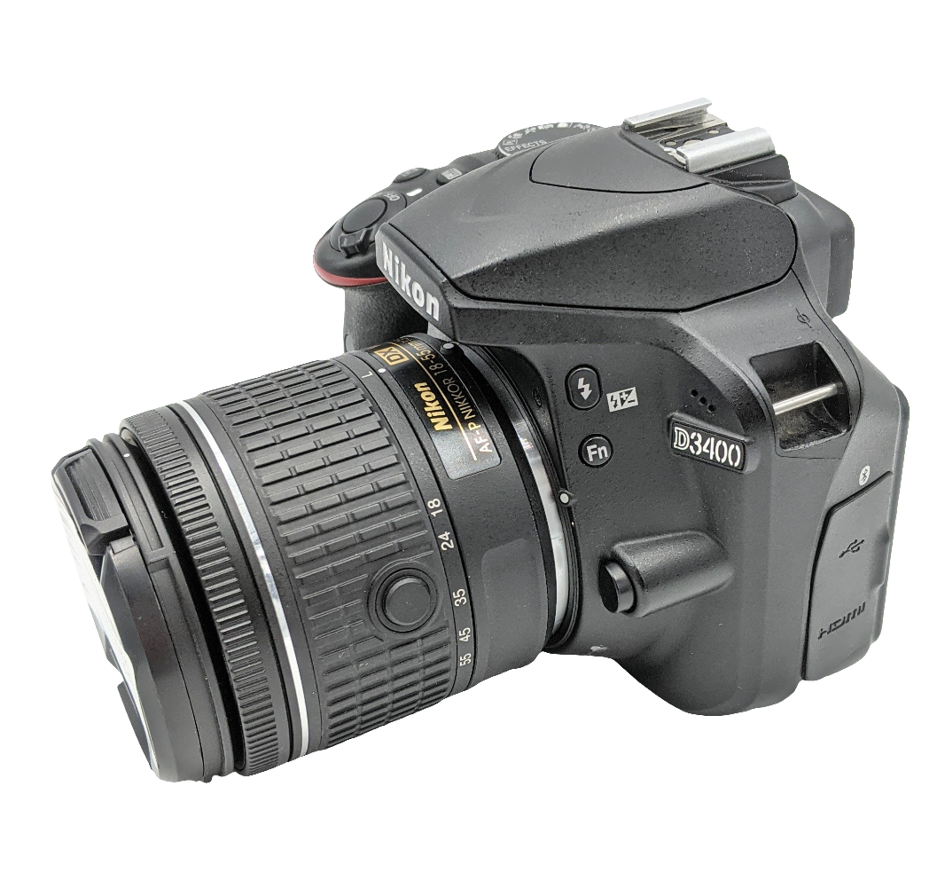 USED Nikon D3400 Digital SLR Kit (Black) with AF-P 18-55mm f3.5-5.6 G VR DX Lens
