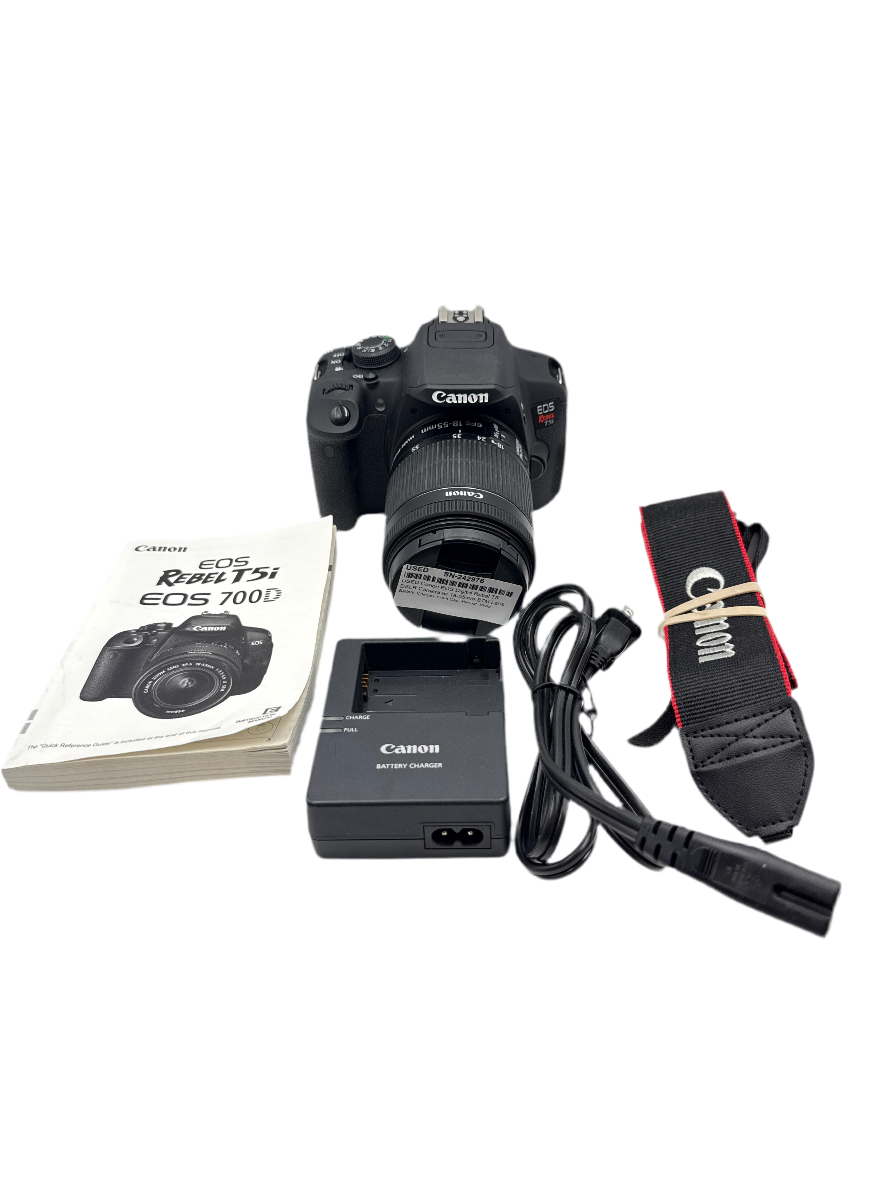 USED Canon EOS Digital Rebel T5i DSLR Camera w/ 18-55mm STM Lens