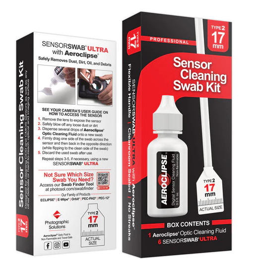 Photographic Solutions Sensor Cleaning Swab Kit (17mm Swab, Eclipse Solution)