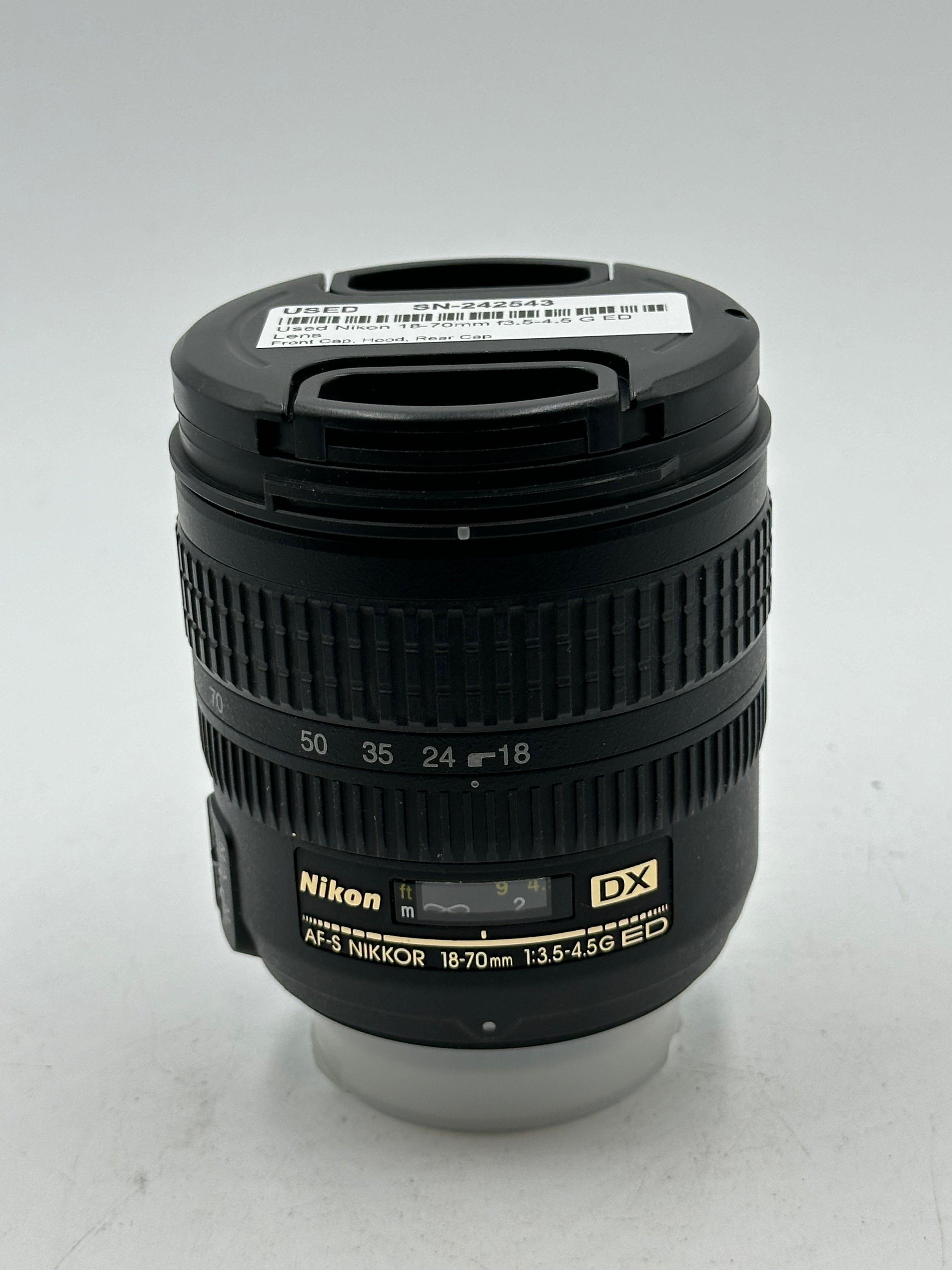 Used Nikon 18-70mm f3.5-4.5 G ED Lens