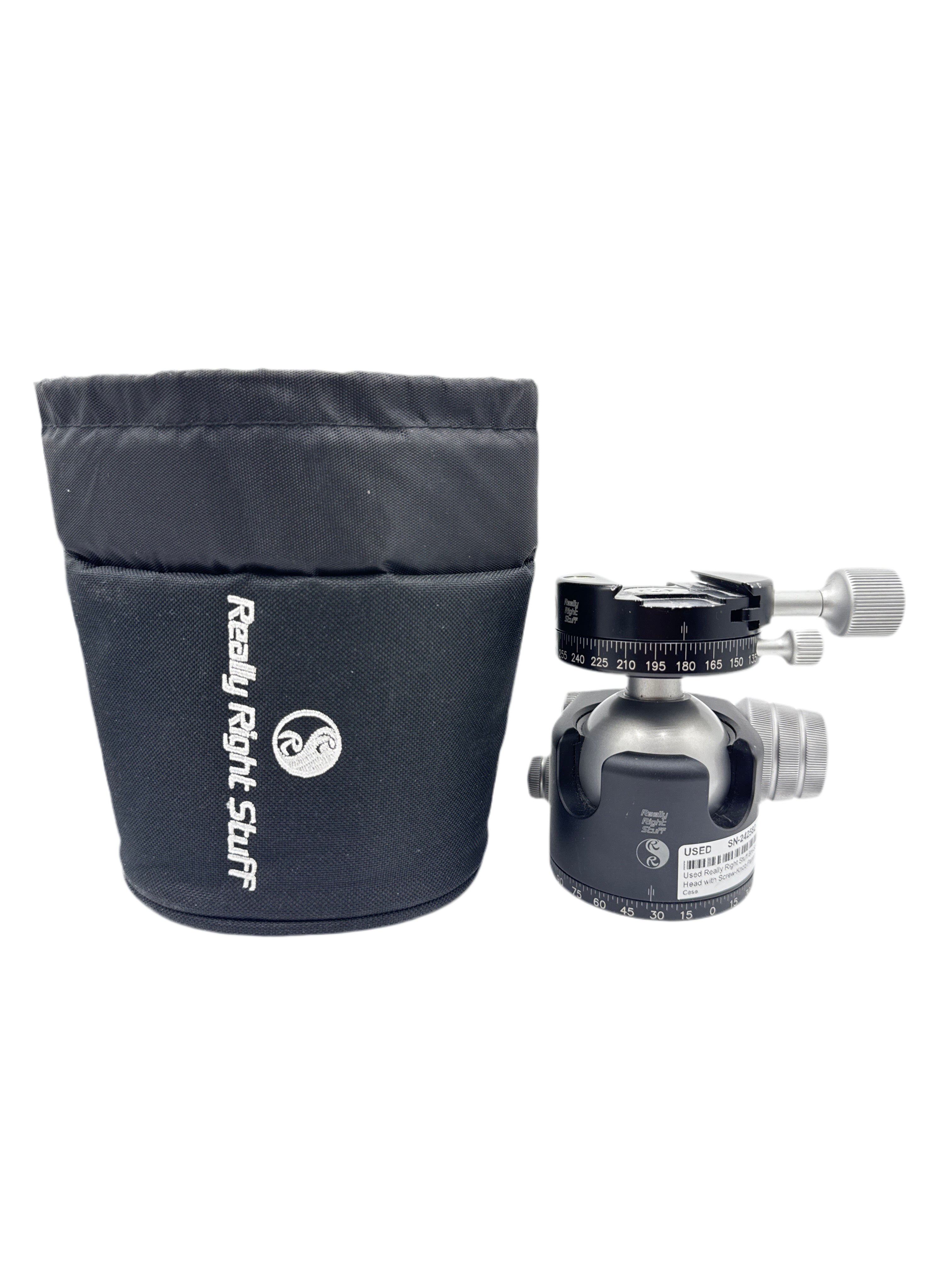 Used Really Right Stuff BH-55 Ball Head with Screw-Knob Panning Clamp